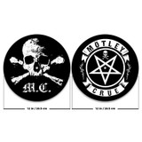 Motley Crue - Skull & Pentagram Slipmat (2pc set) - 12”