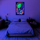 Alien Encounter Flocked Blacklight Poster - 23" x 35"
