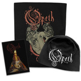 Opeth Officially Licensed Band Merch Gift Set - 1 Jersey Beanie, 1 Back Patch, 1 Standard Woven Patch