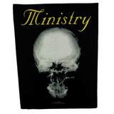 Ministry Officially Licensed Band Merch Gift Set - 1 Jersey Beanie, 1 Back Patch, 1 Embroidered Patch