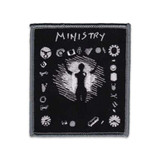 Ministry Officially Licensed Band Merch Gift Set - 1 Jersey Beanie, 1 Back Patch, 1 Embroidered Patch