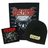 Kreator Officially Licensed Band Merch Gift Set - 1 Embroidered Beanie, 1 Back Patch, 1 Standard Woven Patch