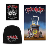Tankard Officially Licensed Band Merch Gift Set - 1 Fabric Poster, 1 Embroidered Beanie, 1 Standard Woven Patch