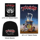 Tankard Officially Licensed Band Merch Gift Set - 1 Fabric Poster, 1 Embroidered Beanie, 1 Standard Woven Patch