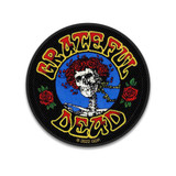 Grateful Dead Officially Licensed Band Merch Gift Set - 1 Fabric Poster, 1 Set of Five Button Badges, 1 Standard Woven Patch