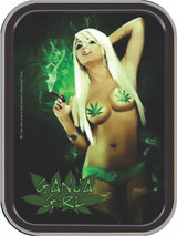 Ganja Girl Stash Tin Storage Container Image