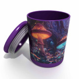 Mushroom Village Buzz Mug Trifecta 3pc Set - 16oz Coffee Mug, 6oz Stash Jar, & Ashtray