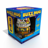 Marihuana Retro Buzz Mug Trifecta 3pc Set - 16oz Coffee Mug, 6oz Stash Jar, & Ashtray