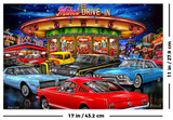 Mike's Diner by Michael Fishel Mini Poster Image with Dimensions