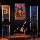 Mona Lisa Psychedelic Smoking - Non-Flocked Blacklight Poster 24" x 36"