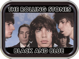 Rolling Stones Black & Blue Stash Tin Storage Container 4.37" L x 3.5" W x 1" H