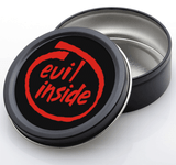 Stash Tins - Evil Inside Sticker - 3.5" Round Storage Container