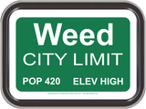 Stash Tins - Weed City Limits Storage Container 4.37" L x 3.5" W x 1" H