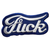 Fuck Embroidered Sew On Patch - 4" X 2" Image