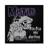 Misfits Die Die My Darling - Woven Sew On Patch 4" x 4" Image