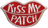 Kiss My Patch Embroidered Sew On Patch Embroidered Sew On Patch - 4" X 2 1/2"