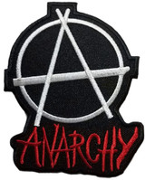 Anarchy Embroidered Sew On Patch - 3" X 4"