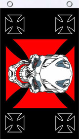 Iron Skull Fly Flag 3' x 5'