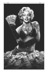 Marilyn Monroe Money Shot Licensed Fly Flag 3' x 5'