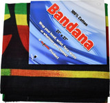 Bandana - Reggae Leaf - 21" x 21" - Cotton