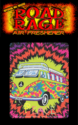 Road Rage Air Freshener - Vanilla Scent - Peace Bus
