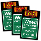 Weed City Limit Road Rage Auto Air Freshener - Black Magic Fragrance - 3 Pack