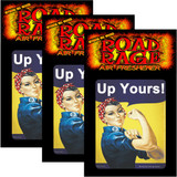 Road Rage Air Freshener - Vanilla Scent - Rosie the Riveter Up Yours - 3 Pack