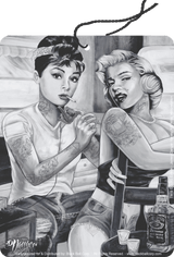 Road Rage Air Freshener - Vanilla Scent - Audrey & Marilyn Tattoo