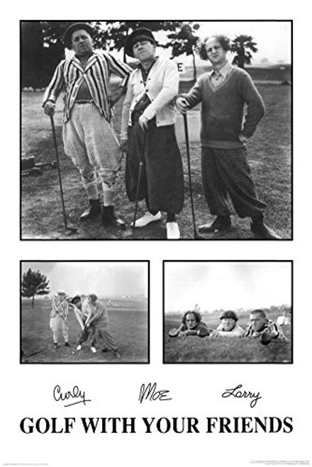Three Stooges Movie (Golf with Your Friends) Poster Print - 24x36
