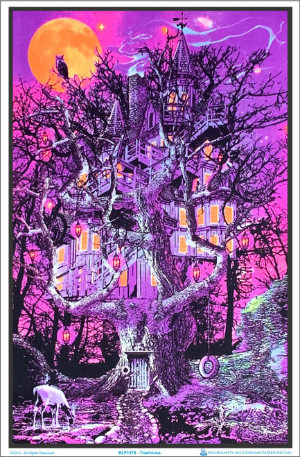 Product Image for Treehouse Black Light Poster