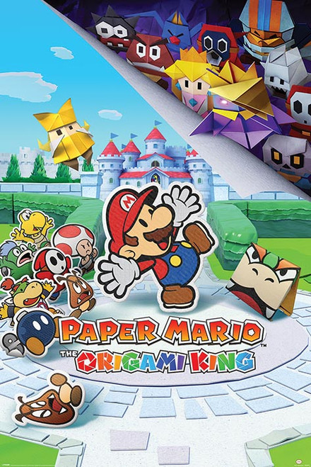 Paper Mario Origami King Poster 24x36 inch