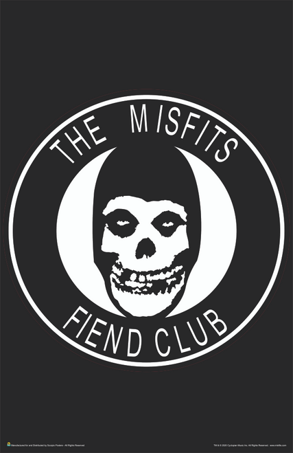The Misfits Fiend Club Music Mini Poster- 11" x 17"