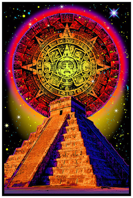 Mayan - Non Flocked Blacklight Poster 24" x 36"