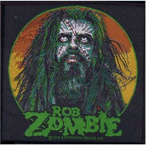 Rob Zombie - Zombie Face - 4" x 3.75" Printed Woven Patch