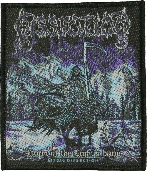 Dissection - Storm off the Lights Bane - 3.5" x 4" Printed Woven Patch