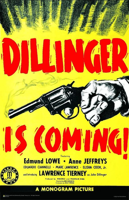 Dillinger Is Coming Mini Poster 11" x 17"