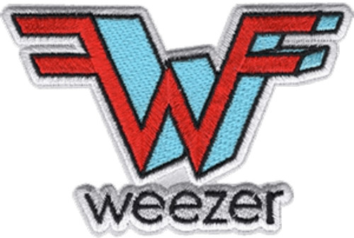 Weezer W Logo - Embroidered Patch 2.4"x3.6"
