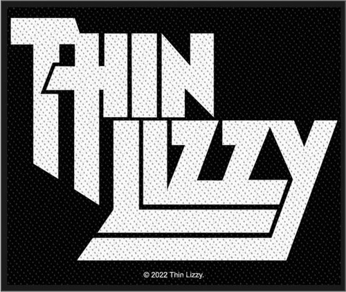 Thin Lizzy Logo  4" x 3" Printed Woven Patch