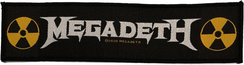 Megadeth Logo - Super Strip Patch 8" x 2"