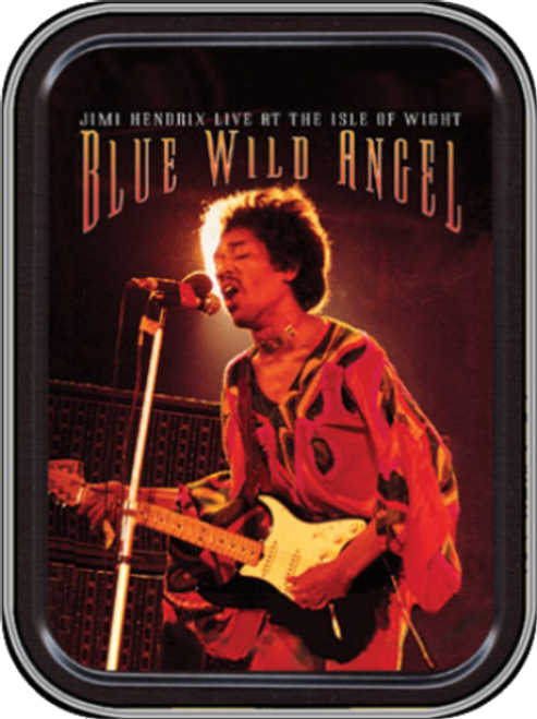Jimi Hendrix Blue Wild Angel Stash Tin Storage Container Image