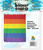 Shower Swag Pride Rainbow Fabric Shower Curtain with 12 White Hooks - 72" x 72"
