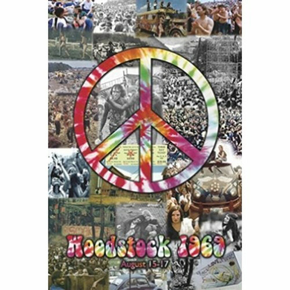 Woodstock 1969 Peace Collage 24x36 Poster