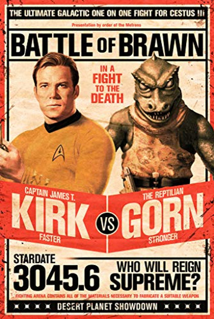 Star Trek Poster - Captain Kirk vs The Reptilian Gorn 24"x36"
