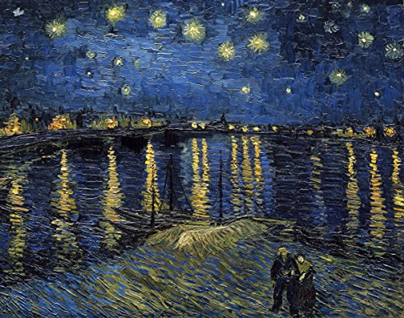 Starlight Over The Rhone by Vincent Van Gogh - Art Print/Poster 11x14 inches