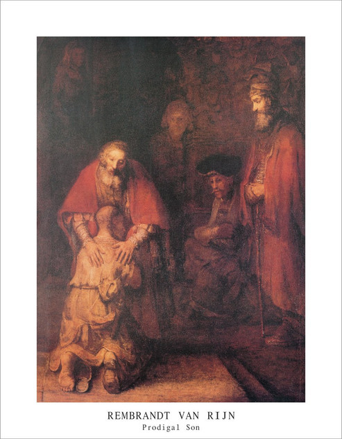 Prodigal Son by Rembrandt Mini Poster - 11" x 14"
