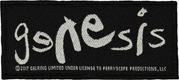 Genesis - Logo - 4" x 1.75" Printed Woven Patch