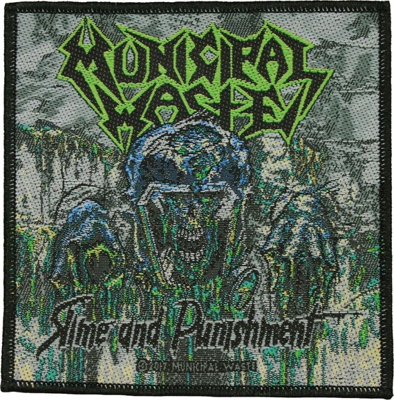 Municipal Waste - Slime And Punishment - 4" x 4" Printed Woven Patch