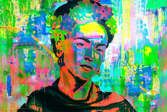 Frida Kahlo - Psychedelic Poster 36" x 24"