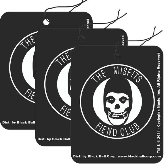Misfits Fiend Club Road Rage Air Freshener - Vanilla Scent - 3 Pack