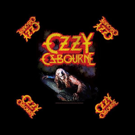 Ozzy Osbourne - Bark at the Moon Cotton Bandana - 21" x 21"